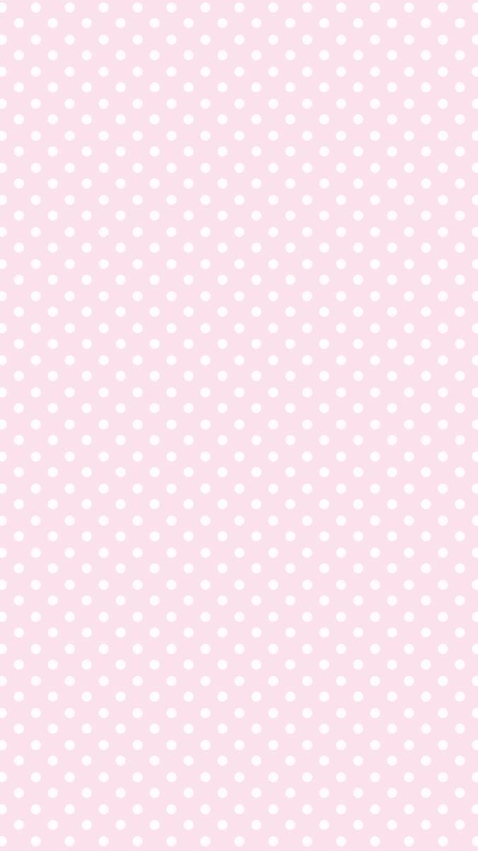 Pink and White Polka Dot Background